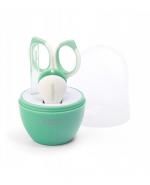 BABYONO Zestaw do pielęgnacji paznokci w etui 398/01 zielony - 1 szt.