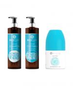 BASICLAB DERMOCOSMETICS CAPILLUS Odżywka do włosów blond - 300 ml + Szampon do włosów blond - 300 ml + BASICLAB DERMOCOSMETICS ANTI-PERSPIRIS Dezodorant 48h - 50 ml