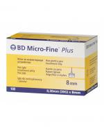 BD Micro-Fine Plus Igły do penów 30G 0,30 mm x 8 mm - 100 szt.
