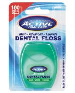 Beauty Formulas Active Oral Care Nić dentystyczna udoskonalona miętowa woskowana z fluorem - 100 m