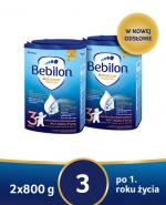  BEBILON 3 JUNIOR Pronutra-Advance Mleko modyfikowane w proszku, 2 x 800 g, cena, wskazania, właściwości 
