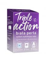 Biała Perła Triple Action Zestaw System wybielający zęby Żel wybielający, 50 ml + Pasta do zębów, 30 ml + Płyn do płukania jamy ustnej, 100 ml