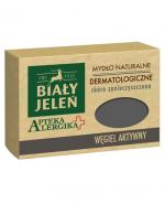 BIAŁY JELEŃ APTEKA ALERGIKA Mydło naturalne dermatologiczne WĘGIEL AKTYWNY - 125 g