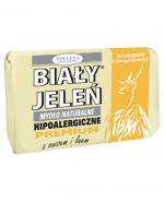 BIAŁY JELEŃ Hipoalergiczne mydło naturalne PREMIUM z owsem i lnem - 100g