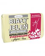 BIAŁY JELEŃ Hipoalergiczne mydło naturalne PREMIUM z głogiem i lnem - 100 g