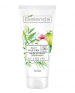 Bielenda Eco Nature Peeling do twarzy detoksykujący Woda kokosowa + Zielona Herbata + Trawa Cytrynowa, 150 g