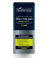 BIELENDA ONLY FOR MAN SUPER MATT Żel nawilżający przeciw błyszczeniu się skóry - 50 ml 