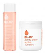 BIO-OIL Specjalistyczny olejek na blizny, rozstępy i nierównomierny koloryt - 200 ml + BIO-OIL Żel do skóry suchej - 100 ml