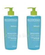 BIODERMA SEBIUM GEL MOUSSANT Żel do mycia twarzy - 2 x 500 ml