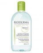 BIODERMA SEBIUM H2O Antybakteryjny płyn micelarny do oczyszczania twarzy - 500 ml 