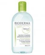 BIODERMA SEBIUM H2O Antybakteryjny płyn micelarny do oczyszczania twarzy - 500 ml 