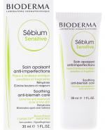 BIODERMA SEBIUM SENSITIVE Łagodzący krem wspomagający leczenie skóry trądzikowej - 30 ml