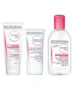 BIODERMA SENSIBIO DS+ GEL MOUSSANT Antybakteryjny żel oczyszczający - 200 ml + SENSIBIO AR BB CREAM Krem do skóry z problemami naczynkowymi - 40 ml + SENSIBIO H2O Płyn micelarny do oczyszczania twarzy i zmywania makijażu - 250 ml