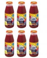 BOBO FRUT Sok jabłko, winogrona i jagody po 4 miesiącu - 6 x 300 ml