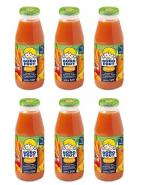 BOBO FRUT Sok winogrona, pomidor, dynia i marchewka po 6 miesiącu - 6 x 300 ml 