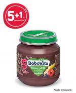 BOBOVITA Banany, jabłka i owoce jagodowe po 5 m-cu - 6 x 125 g