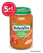 BOBOVITA Jarzynki z łososiem w pomidorach, po 6 m-cu - 6 x 190 g