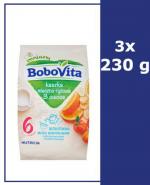 BOBOVITA Kaszka mleczno-ryżowa o smaku owocym po 9 m-cu - 3 x 230 g