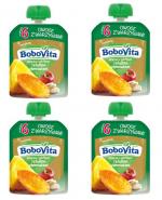 BOBOVITA MUS Ananas z jabłkiem i słodkim ziemniakiem po 6 m-cu - 4 x 80 g
