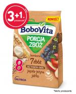 BOBOVITA PORCJA ZBÓŻ Kaszka bezmleczna 7 zbóż, jagoda - jeżyna - jabłko, po 8 miesiącu - 4 x 170 g