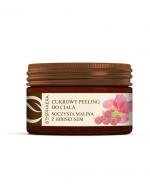 BOSPHAERA Cukrowy peeling do ciała Soczysta malina z hibiskusem - 200 g