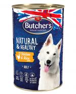 Butcher's Natural & Healthy Karma dla dorosłych psów pasztet z kurczakiem i ryżem - 1200 g - cena, opinie, składniki