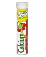CALCIUM 300 + WITAMINA C Smak poziomkowy - 20 tabl. mus.