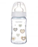 CANPOL BABIES Antykolkowa butelka szerokootworowa EasyStart 35/217 beżowa 240 ml - 1 szt.