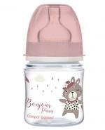 Canpol Bonjour Paris Easy Start Butelka antykolkowa różowa - 120 ml
