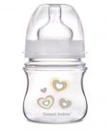 CANPOL BABIES NEWBORN BABY Antykolkowa butelka EasyStart 35/216 beżowa - 120 ml