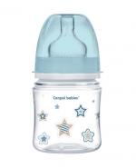 CANPOL BABIES NEWBORN BABY Antykolkowa butelka EasyStart 35/216 niebieska 120 ml - 1 szt.