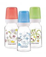 CANPOL BABIES Szklana butelka z nadrukiem 42/202 120 ml - 1 szt.