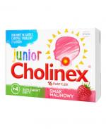 CHOLINEX JUNIOR O smaku malinowym - 16 past. do ssania.