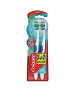 Colgate 360° Whole Mouth Clean Medium Szczoteczka do zębów - 2 szt. 