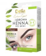 Delia Eyebrow Expert Pudrowa henna do brwi 4.0 brązowy - 4 g