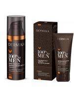 DERMIKA 100% FOR MEN Krem przeciw zmarszczkom i bruzdom 50+ - 50 ml + Dermika 100% For Men Balsam po goleniu - 40 ml Do podrażnionej skóry - cena, opinie, stosowanie