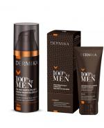 DERMIKA 100% FOR MEN Silnie nawilżający krem rewitalizujący 30+ - 50 ml + Dermika 100% For Men Balsam po goleniu - 40 ml Do podrażnionej skóry - cena, opinie, stosowanie