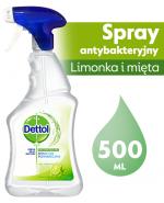  Dettol Antybakteryjny spray do powierzchni o zapachu limonki i mięty - 500 ml - cena, opinie, stosowanie 