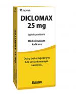  DICLOMAX 25 mg - 10 tabl. - ostry ból o łagodnym i umiarkowanym nasileniu - cena, opinie, dawkowanie