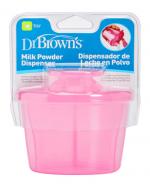 Dr Brown's Pojemnik na mleko w proszku w kolorze różowym - 1 szt