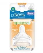  DR BROWN'S Smoczek do butelki Options+ Szeroka szyjka 9m+ - 2 szt. - cena, właściwości, opinie 