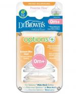 Dr Brown's Smoczek do butelki Preemie Flow Options+ - 2 szt. 