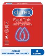  DUREX FETHERLITE ELITE Prezerwatywy supercienkie - 3 szt. - cena, opinie, właściwości
