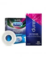 DUREX INTENSE Żel stymulujący, 10 ml - intensywne orgazmy + DUREX PLEASURE RING - pierścień erekcyjny, 1 szt.