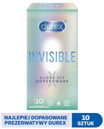  Durex Invisible Close Fit Prezerwatywy ściśle przylegające - 10 szt. - cena, opinie, właściwości 