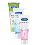DUREX NATURAL Żel dla intymnej przyjemności 100% składników pochodzenia naturalnego, 100 ml + Sensitive Żel intymny delikatny, 100 ml + Hyaluro Żel intymny nawilżający, 100 ml