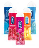  DUREX PLAY Zestaw Żeli Intymnych (nawilżający, potęgujący doznania, stymulujący, soczysta wiśnia, słodka truskawka) 5 x 50 ml