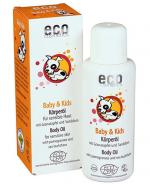 Eco Cosmetics Olejek do ciała dla dzieci i niemowląt z owocem granatu i rokitnikiem do skóry wrażliwej - 200 ml
