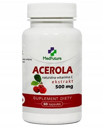  MedFuture Acerola ekstrakt 500 mg, 60 kaps. cena, opinie, stosowanie - Apteka internetowa Melissa  