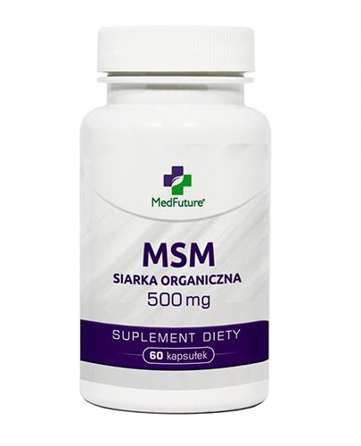  MedFuture MSM siarka organiczna 500 mg, 60 kaps., cena, wskazania, składniki - Apteka internetowa Melissa  